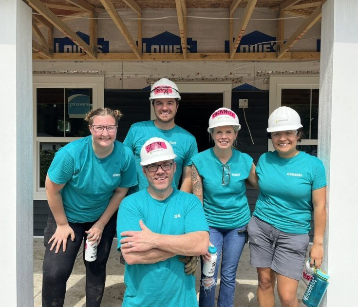 Champlin Indy Volunteers at Habitat for Humanity